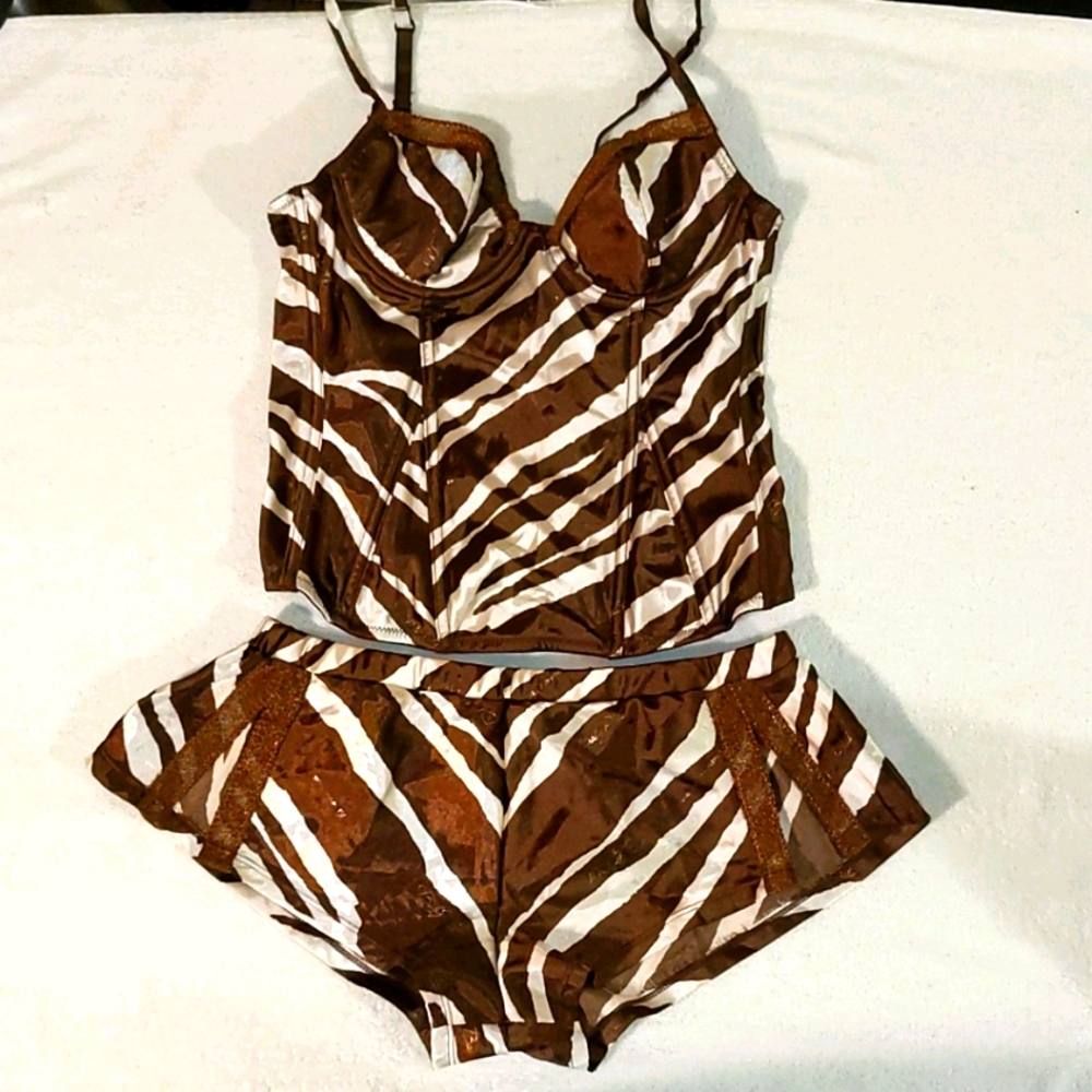 Vintage Baby Phat Corset and Shorts Set